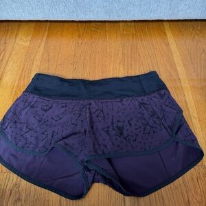Black and Purple Women's Shorts